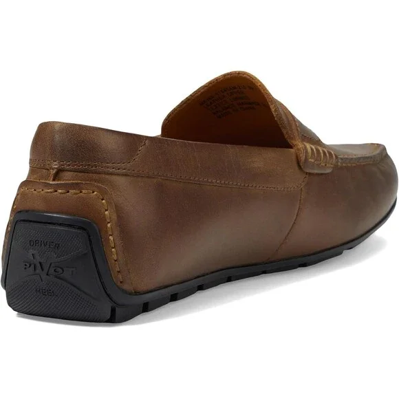 Florsheim Throttle Penny Loafers Men's US 10 Brown Leather Slip On Shoes GAL634 - Picture 10 of 12